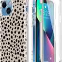 Esdot for iPhone 13 Case with Built-in Screen Protector,Military Grade Rugged Cover with Fashionable Designs for Women Girls,Protective Phone Case 6.1" Elegant Cheetah