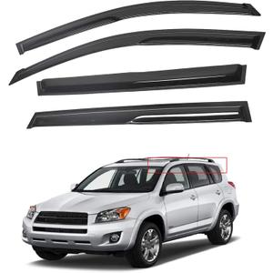 munirater Side Window Vent Visor Rain Guard Deflector Replacement for 2006-2012 Toyota Rav4