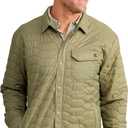 HUK - Men's Scale Shacket, DWR Insulated Performance Fishing Shirt Jacket (X-Large, Overland Trek)