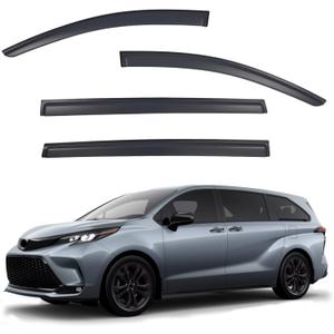 YLSCOO Window Visors Rain Guards Compatible with 2021-2026 Toyota Sienna