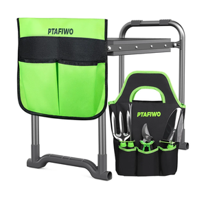 Upgraded Kneeler and Seat - Thicken & Widen Soft Kneeling Pad, Heavy Duty Gardening Stool with 2 Tool Bags & 4 Garden Tools, Gifts for Women, Men & Seniors