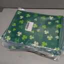 10 x XCHI Green Shamrocks St. Patrick's Day Placemats Set of 4 Table Mats for Party Home Kitchen Dining Table Decorations 12x18 Inch