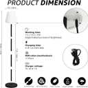 Outdoor Floor Lamp USB Rechargeable Cordless Dimmable RGB Warm White LED Lights for Yard Garden Patio