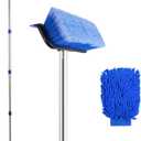 60" Car Wash Brush with Long Handle, Soft Bristle Car Washing Brush Cleaning Brushes for Washing Exterior of RV, Truck, Boat, Solar Panel