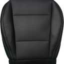 NLQR Front Driver Side Bottom Replacement Seat Cover Perforated Microfiber Leather Black for Subaru Outback Legacy 2015 2016 2017 2018 2019