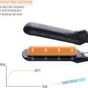LOVANI Mini Flat Iron 0.5 inch, Dual Voltage Travel Hair Straightener for Short to Medium Hair & Bangs, Small Size Ceramic Tourmaline 3D Floating Plates, HeatResistant Pouch Included