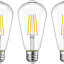 Vintage Edison LED Bulb,Antique 40W Vintage LED Bulbs,E26 Light Bulb 400 Lumen 2700K,Pack of 3(Non Dimmable)
