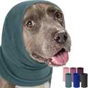 PUMYPOREITY Dog Ear Cover for Anxiety Relief, Calming Hoodie Noise Canceling for Grooming and Force Drying, Headband for Dog Hematoma, Pet Thunderstorms Ear Protection, M