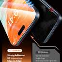 TORRAS Uncrackable 9H+ for iPhone 17 Pro Max Privacy Screen Protector 12FT Military Grade Anti Shatter Top 25 Anti Spy, Data Protection Full Coverage Tempered Glass, 2-Pack 6.9"