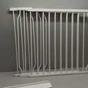 Extra Wide Baby Gate 85.8-104.5 Inch, Pressure Mounted No Drilling, for Stairs & Doorways, Metal White Indoor Safety Gate for Kids and Dogs