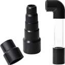 HVAC Wet Vac Tool, Universal A/C Cleaner for Clogged Pipes with 3/4" & 1" PVC Connectors