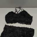 Avidlove Sexy Lingerie Set for Women Lace Bra and Panty Set 2 Piece Lingerie Set Exotic Lingerie Sets (Medium, Black)