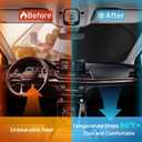 XHRING Windshield Sun Shade for Mercedes Benz C C300 A B E E350 GLA GLB 250 CLA CLK Class Accessories, Car Front Window Sunshade Sun Visor Shield for Mercedes Benz Maybach GLS600 GLA250