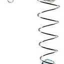 UOUDIO Gazing Ball Spiral Tail Wind Spinner StabilizeGr，Indoor Outdoor Decoration Stainless Steel Crystal Glass Ball with Hanging Swivel Hook 13" inch (Light Blue)