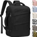 Large Travel Backpack Personal Item Size for Women Men TSA Approved Waterproof 17 Inch Laptop Backpack College Business Work Weekender Hiking Travel Essentials Backpack Black