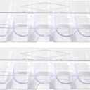 Clear Acrylic Poker Chip Rack with Cover/Casino Chip Tray with Lid, Holds 100 Chips Each