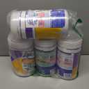 Lysol Dual Action Disinfectant Wipes, Multi-Surface Antibacterial Scrubbing Wipes, Dorm Room Essentials, Citrus Scent, 75ct (Pack of 4)