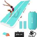 AKSPORT Air Roller Gymnastics Air Barrel for Backbends and Back Handsprings Exercise Training with Electric Air Pump for Home Use/Yoga/Cheerleading/Tumbling/Back Walkovers