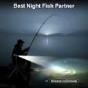 JINIU Rechargeable LED Flashlight, 10 Light Modes, Adjustable Zoomable Flashlight, Super Bright High Lumens, Tactical Flash Light, Hunting Deer, Blood Tracking, Fishing Essentials Gear (1 Pack) (Black)