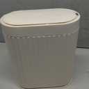 ELPHECO 2 Gallon Sensor Trash Can - 7.5L Waterproof Motion Sensor Trash Can, Automatic Bathroom Trash Bin, Slim Garbage Can, Bathroom, Office, Bedroom, Beige