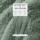 Bedsure GentleSoft Fuzzy Sherpa Faux Fur Twin Blanket Sage Green Cozy Gifts for Women Men, Soft Fleece Plush Warm Minky Thick Blanket Twin Size for Bed, Dorm Essentials Sage Room Decor Gifts, 60x80