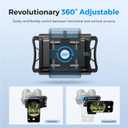 Telescope Phone Adapter, Upgraded Rotatable 360 Binocular Photo Adapter for Android & iPhone,Smartphone Holder Mount for Telescope,Monocular,Binocular,Spotting Scope,Microscope with Bluetooth Shutter