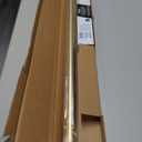BlastHome Non-Adjustable Luxury Curtain Rods for Windows, 1  Rod Set, 4 foot Fixed Length, Brushed Gold