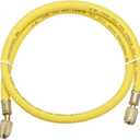 uxcell Refrigerant Charging Hose, 1/4 SAE Thread 2.95Ft Length 500PSI Tube HVAC Hoses, for Home Air Conditioner Refrigeration Maintenance, Yellow