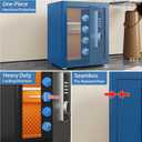 Safe box,2.0 Cu ft Home Safety with Fireproof Waterproof Bag,Digital Electronic Keypad Cabinet safe,Document Safe with LED Light and Built-In Drawer storage for Money Firearm Documents Medicines