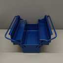 TRUSCO ST-3500-B 2-Tier Tool Box, 13.8 x 6.3 x 10.2 inches (350 x 160 x 260 mm), Blue