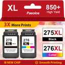 PG-275XL CL-276XL 275XL 276XL High-Yield Replacement for Canon 275 and 276 Ink cartridges for Canon Ink 275 and 276 PG 275 CL 276 for Canon PIXMA TS3722 TR4720 TR4700 TS3522 TS3500 TR4722 Printer