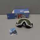 findway Ski Goggles OTG - Over Glasses Snow/Snowboard Goggles for Men, Women & Youth - 100% UV Protection (A1-white Silver Vlt 10%)