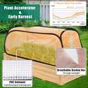 ANGAR Garden Covers for Raised Beds, Garden Row Plants Cover Accelerator, Freeze Protection Greenhouse Cover for Raised Garden Beds Protecting Seedlings Fruits Vegetable Rows