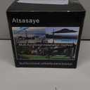 Atsasaye Patio Umbrella Stand for 1.2''-2.2'' Pole, Lawn Design with Ground Spike Fixing, Easy to Carry, Table Umbrella Base for Multiple Scenes, Garden/Deck/Porch.