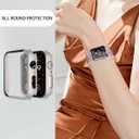 2 x 6 Pack Case Tempered Glass Screen Protector for Apple Watch Cover Series 10 9 8 7 6 5 4 3 2 1 SE Ultra 38mm 40mm 41mm 42mm 44mm 45mm 46mm 49mm, Thin Scratch Resistant Full Protective Hard PC Bumper (Pink/Rose Gold/Starlight/Silver/White/Clear)