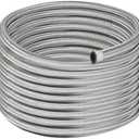 EVIL ENERGY 6AN Fuel Line, AN6 Braided Fuel Hose Nylon CPE 20FT Silver