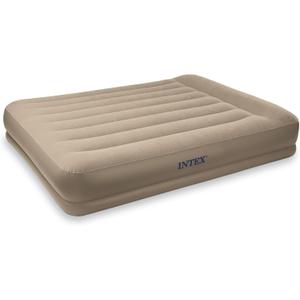 Intex Pillow Rest Mid-Rise Airbed with Built-in Pillow and Electric Pump, Twin, Bed Height 13 3/4"