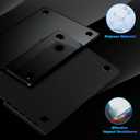 EooCoo Case Compatible with MacBook Air 15 inch M5 2026 2025-2023 Release M4 M3 M2 Model A3448 A3241 A3114 A2941, Plastic Hard Shell Case & Keyboard Cover & Screen Protector, Black