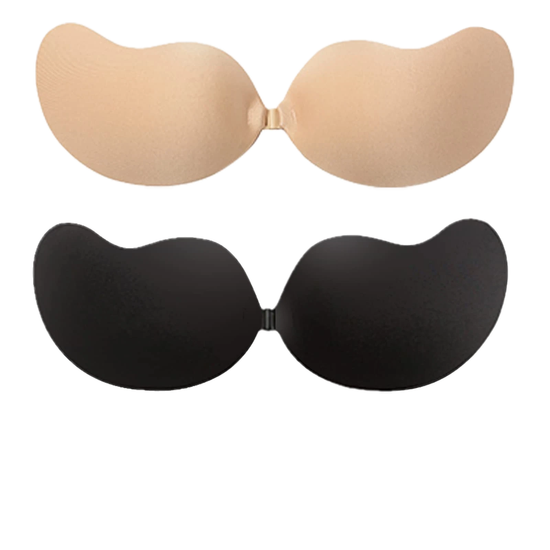 Nsolex Sticky Bra Backless Adhesive Strapless Invisible Push Up Stick On Bras