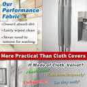 Refrigerator Door Handle Covers, Set of 5, Performance Appliance Handle Covers, Non-Slip Fridge Door Handle Covers, Keep Your Kitchen Clean, Microwave Oven Dishwasher door Handle Protectors(Gray)