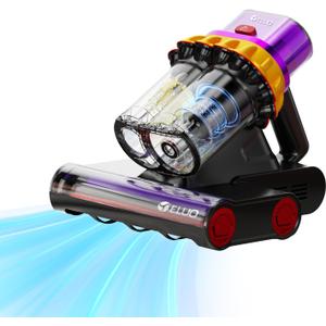 E.LUO Bed Vacuum Cleaner with Dust Sensor: 400W 10Kpa Mattress Vacuum Cleaner with UV & Ultrasonic and High Heating, Handheld Bed Vacuums for Mattress