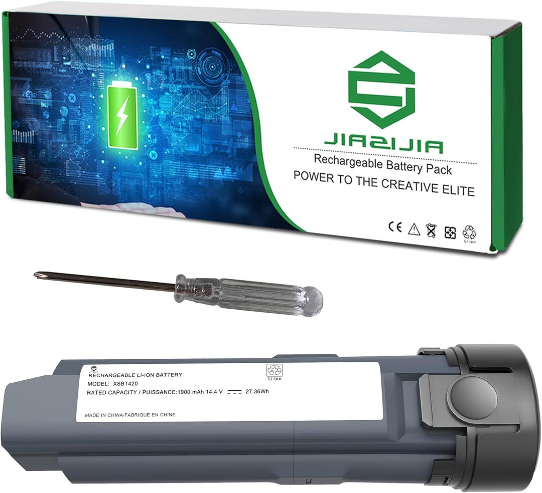 XSBT420 Vacuum Battery Replacement for Shark WS640 WS640AE WS642 WS642AE WV401BL WV403BR WV410TL WS640BL QV410QPL Series XSBT420AS XSBT420UK XSBT420EU Cordless Vacuum 14.4V 27.36Wh 1900mAh