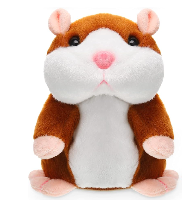 Talking Hamster Toys Repeats What You Say Plush Hamster Toy Interactive Toys Stuffed Hamster Repeating Plush Animal Toy Early Learning