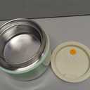 40oz Insulated Food Jar with 2 Compartments, Leak-Proof Thermo for Hot Food Wide Mouth Stainless Steel Includes Spoon and Fork Soup Thermo Lunch Containers Bento Box for Adults, Green