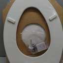 Bemis 1500EC Durable Wooden Toilet Seat, Easy Clean Hinges, Made in USA, Elongated, White