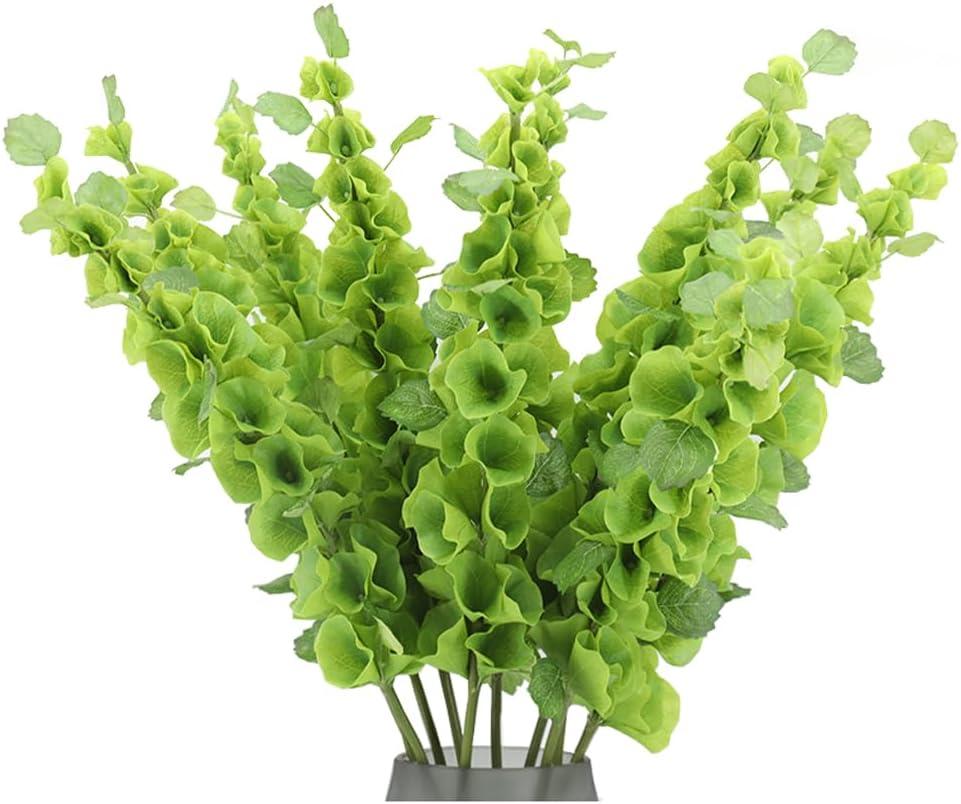 Simulated Shell Leaf Artificial Flower Bell Grass Flower Bells of Ireland Arrangement Home Office Arrangements Indoor Outdoor Decoration