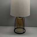 StyleCraft Malvern Industrial Table Lamp - Amber / Black