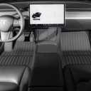 Tesla Model Y 2021-2025 2026 Floor Mats 3-Piece Set | Extra-Thick TPE All-Weather Floor, Black