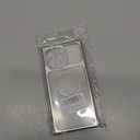 PSIOXY Clear Magnetic Phone Case for iPhone 16 Pro Max Rectangle Silver
