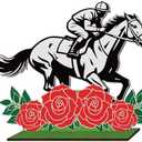 1Pc Derby Decorations Table Centerpiece, Wooden Horse Table Decor, Double Sided Derby Day Rose Horse Racing Decorations, Tiered Tray Decor for Horse Party Decorations, Derby Party Decorations for Home